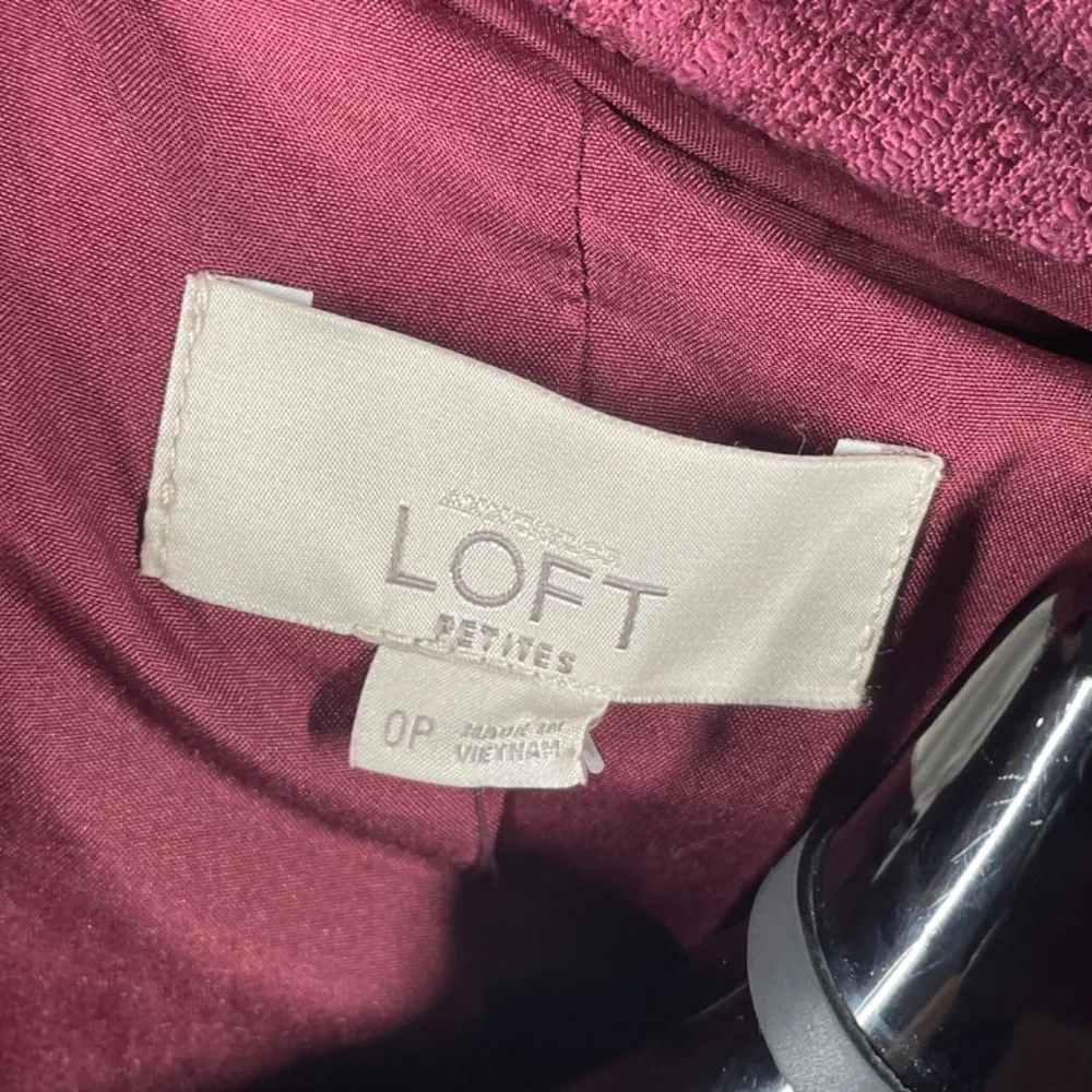 NEW Loft Blazer Jacket Womens 0 petite purple preppy colorful classic - Picture 4 of 9